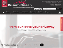 Tablet Screenshot of busamnissan.com